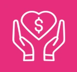 hands holding heart icon